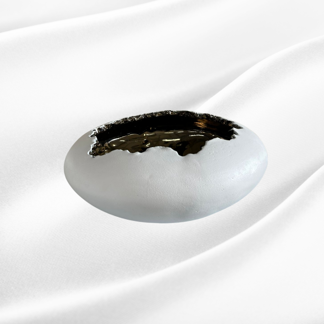 Cracked Edge Sculptural Bowl