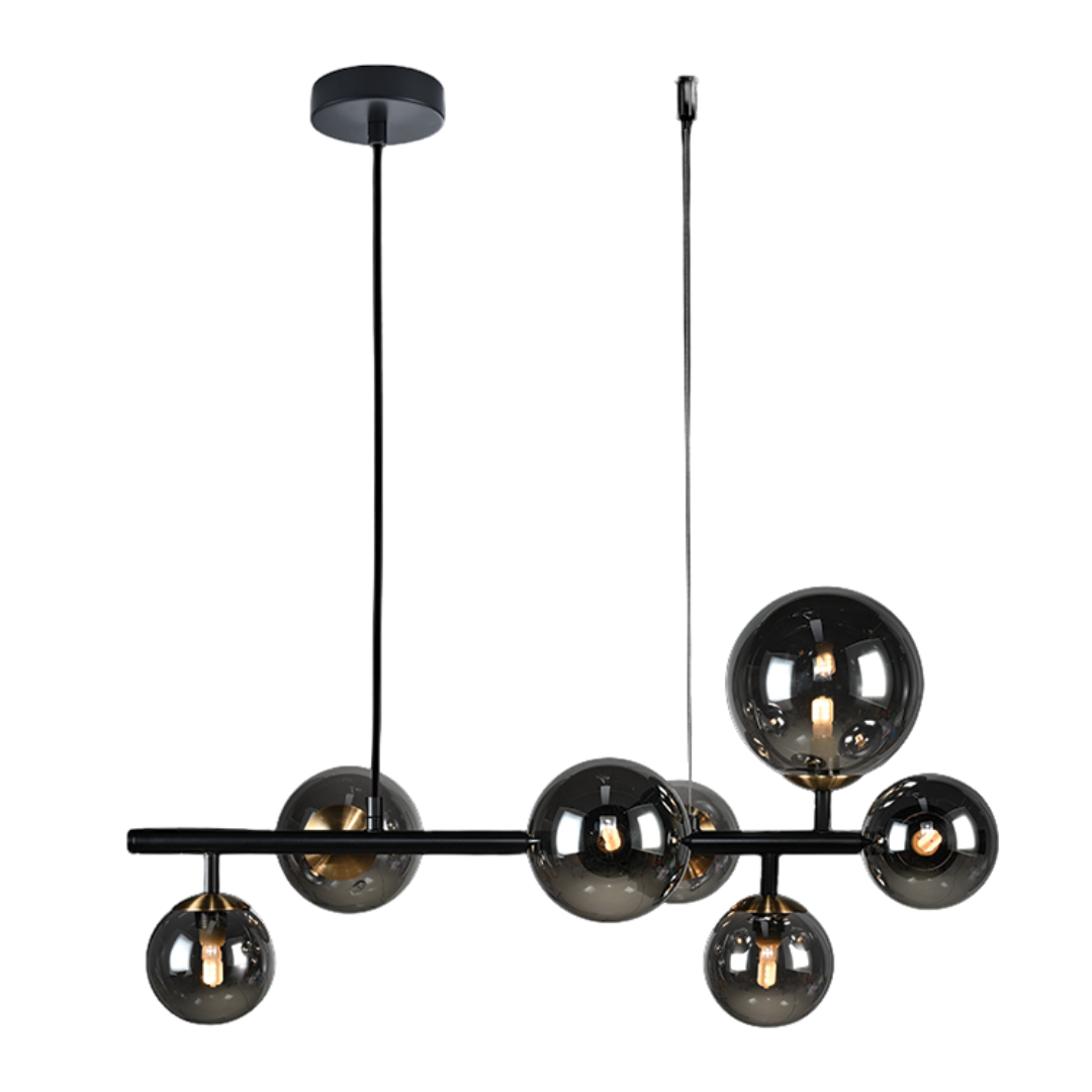 230v 3W G9 LED Horizontal Bubble Glass Pendant