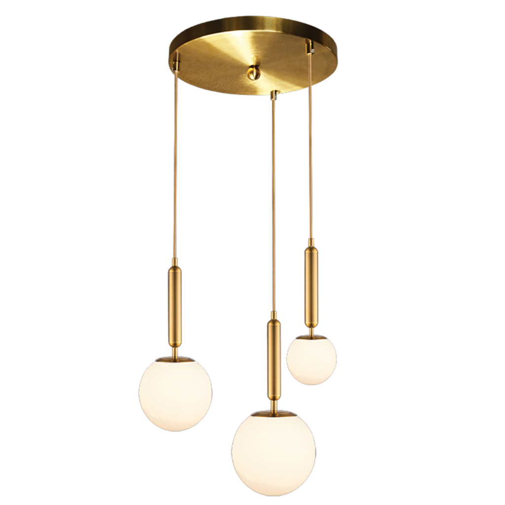 230v 40W E14 Fizz Pop Opal Glass Cluster on a Plate