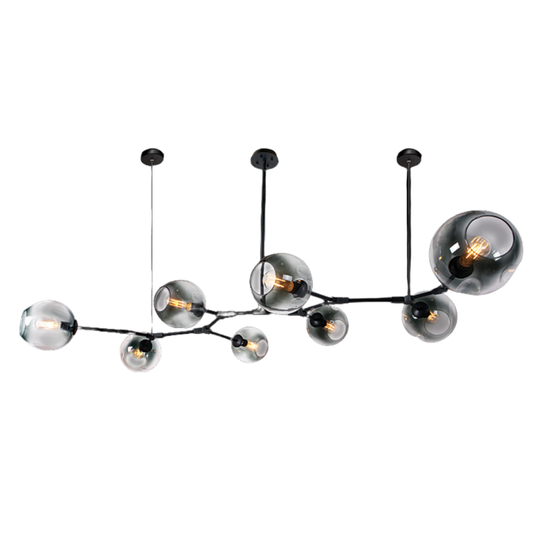 230v 40W E27 8 Light Molecule Horizontal Pendant