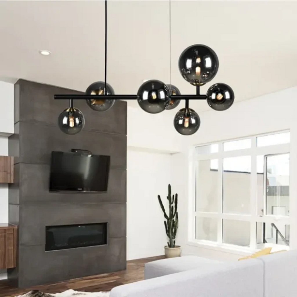 230v 3W G9 LED Horizontal Bubble Glass Pendant