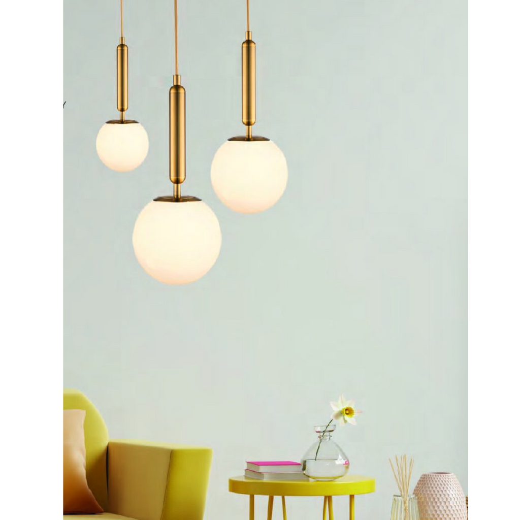 230v 40W E14 Fizz Pop Opal Glass Cluster on a Plate