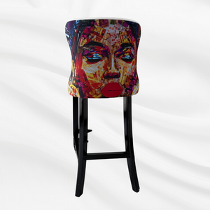 Lady with Afro Barstool