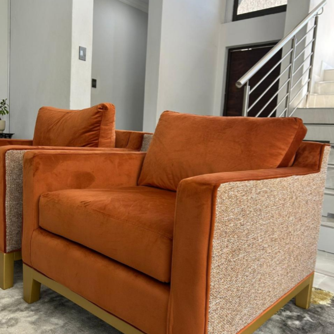 Burnt Orange Occasional Chair