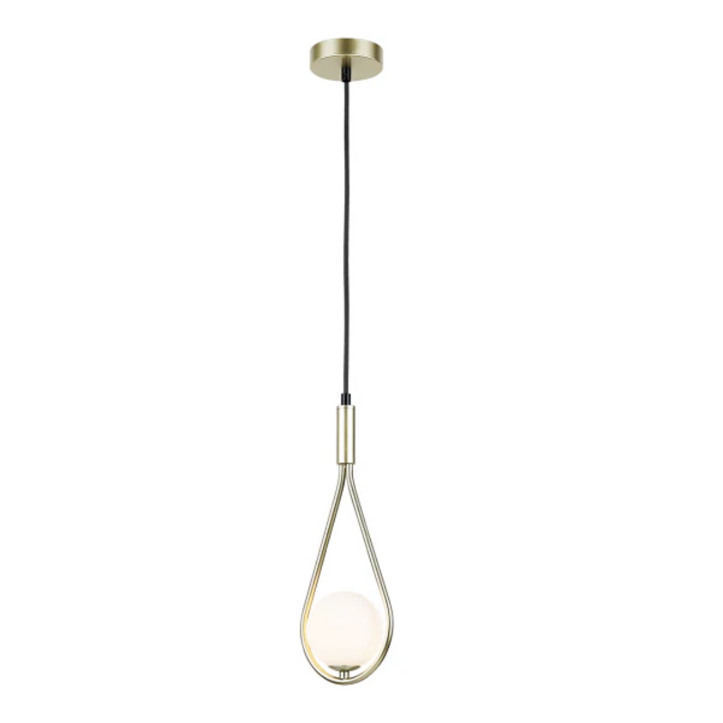 230v 3W G9 LED Tear Drop Glass Pendant