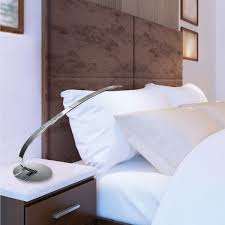 230v 6.3W LED SMD Chrome Table Lamp with Hand Dimmer