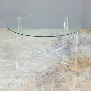 Liyema Perspex and Glass Coffee Table