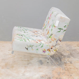 Floral Perspex Occasional Chair