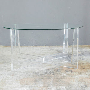 Liyema Perspex and Glass Coffee Table