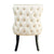 Rhandzu Back Button Dining Chair - Cream White