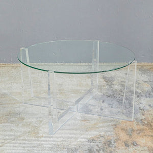 Liyema Perspex and Glass Coffee Table